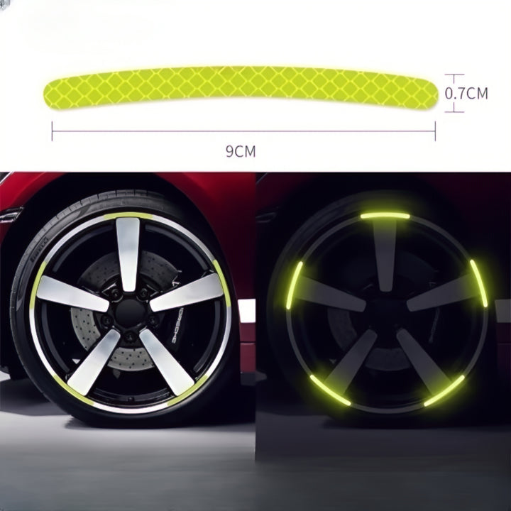 Fluorescent Stickers For Car Wheels