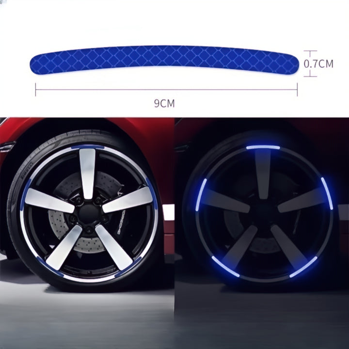 Fluorescent Stickers For Car Wheels