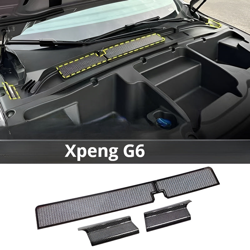 25 Xpeng G6 Hood air intake/drain protection cover ( 3 pieces )