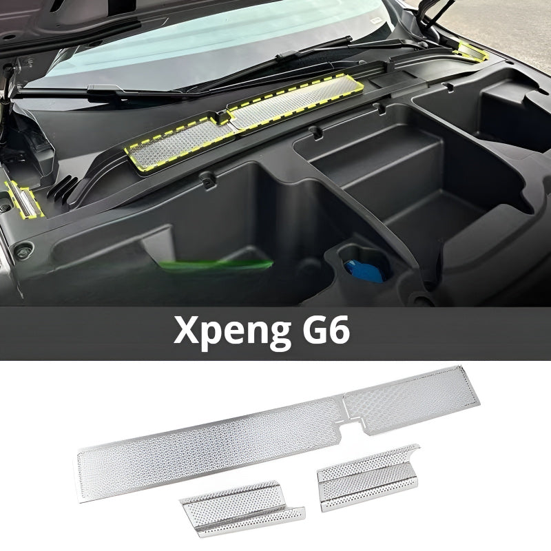 25 Xpeng G6 Hood air intake/drain protection cover ( 3 pieces )