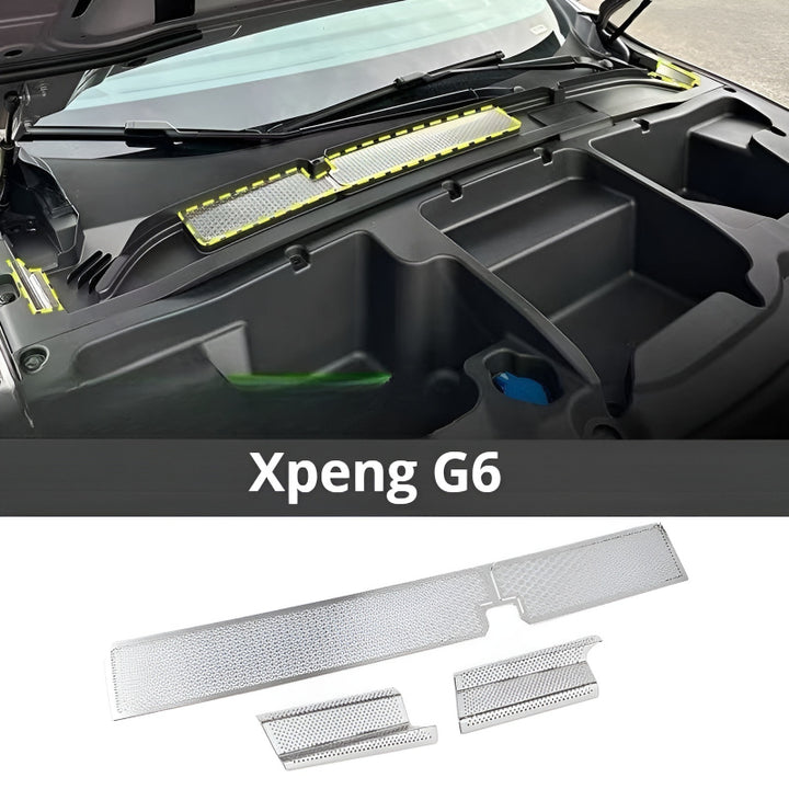 25 Xpeng G6 Hood air intake/drain protection cover ( 3 pieces )
