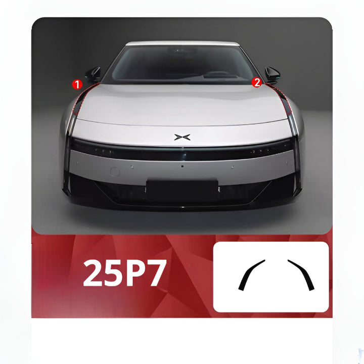 Xpeng P7 P7i P7+Transparent Smoked Black Protective Film