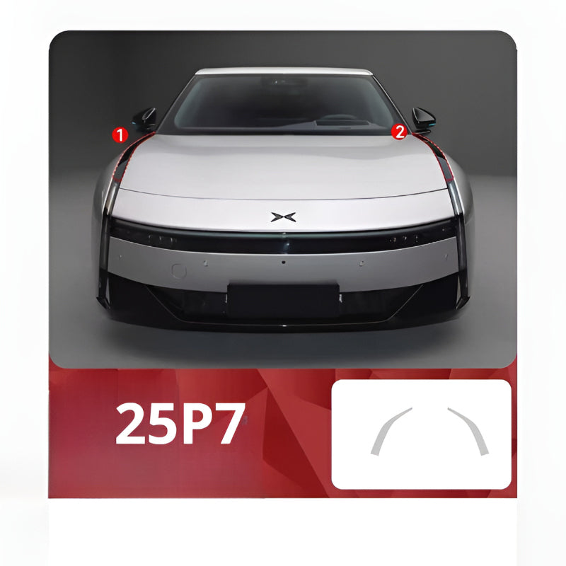 Xpeng P7 P7i P7+Transparent Smoked Black Protective Film