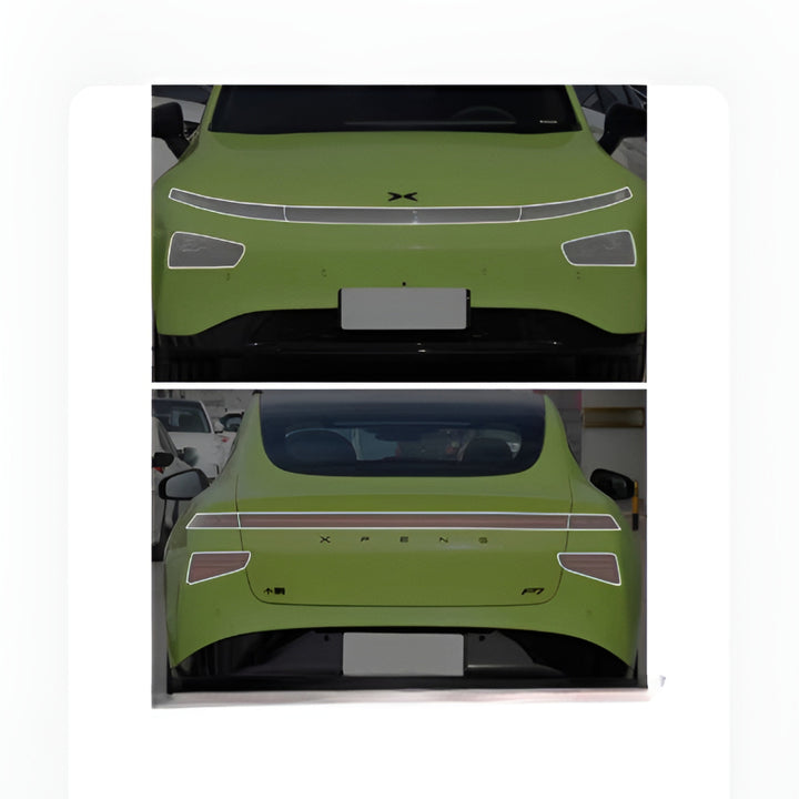 Xpeng P7 P7i P7+Transparent Smoked Black Protective Film