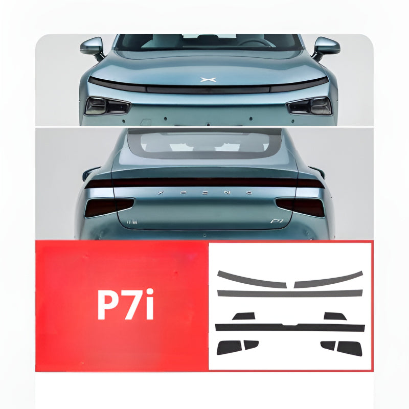 Xpeng P7 P7i P7+Transparent Smoked Black Protective Film