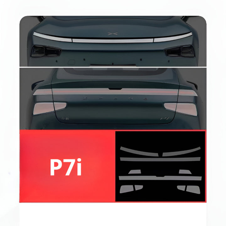 Xpeng P7 P7i P7+Transparent Smoked Black Protective Film