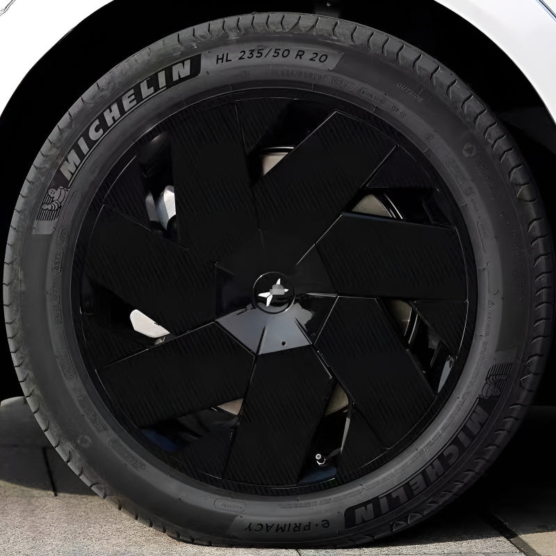 Xpeng X9 Hubcap Sticker Blackout Modification （ 5 Wheels ）