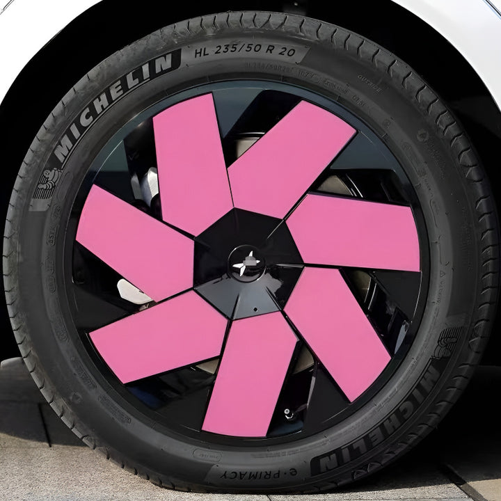 Xpeng X9 Hubcap Sticker Blackout Modification （ 5 Wheels ）