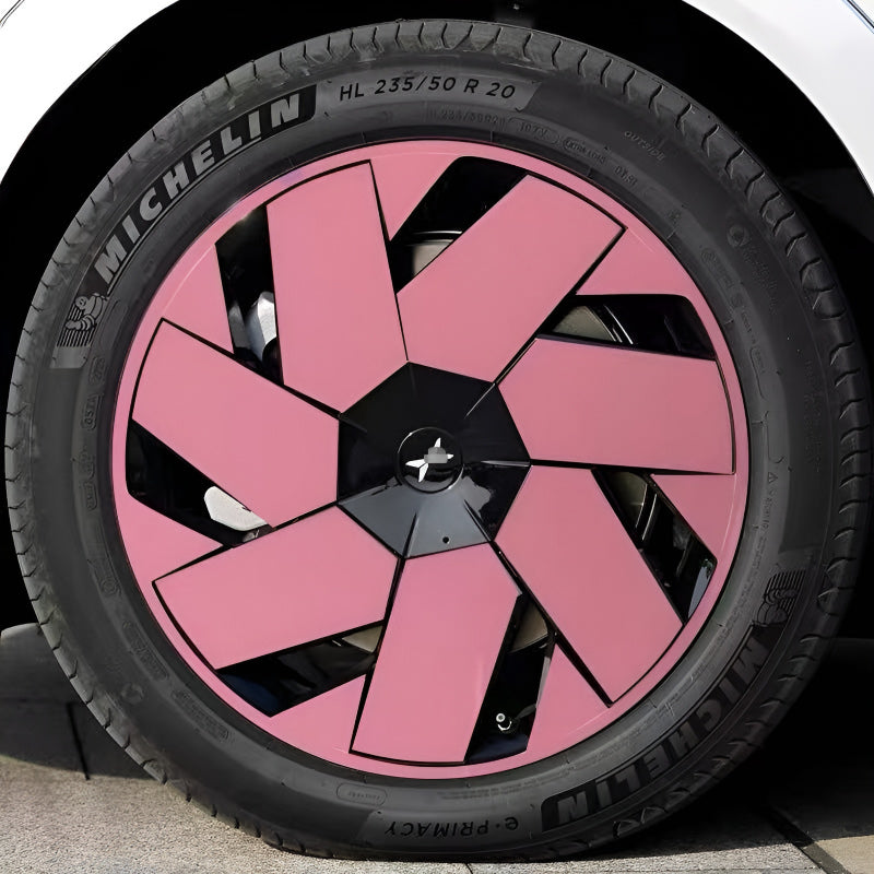Xpeng X9 Hubcap Sticker Blackout Modification （ 5 Wheels ）