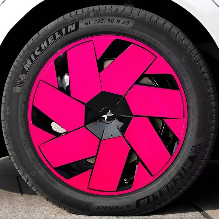 Xpeng X9 Hubcap Sticker Blackout Modification （ 5 Wheels ）