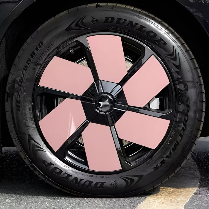 Xpeng X9 Hubcap Sticker Blackout Modification （ 5 Wheels ）