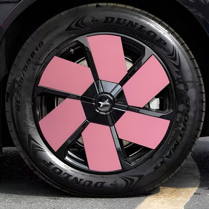 Xpeng X9 Hubcap Sticker Blackout Modification （ 5 Wheels ）