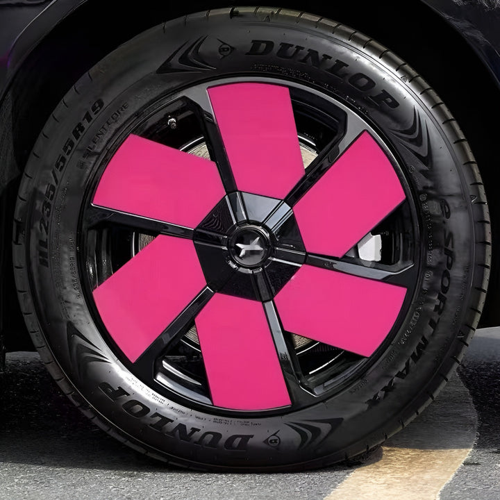 Xpeng X9 Hubcap Sticker Blackout Modification （ 5 Wheels ）