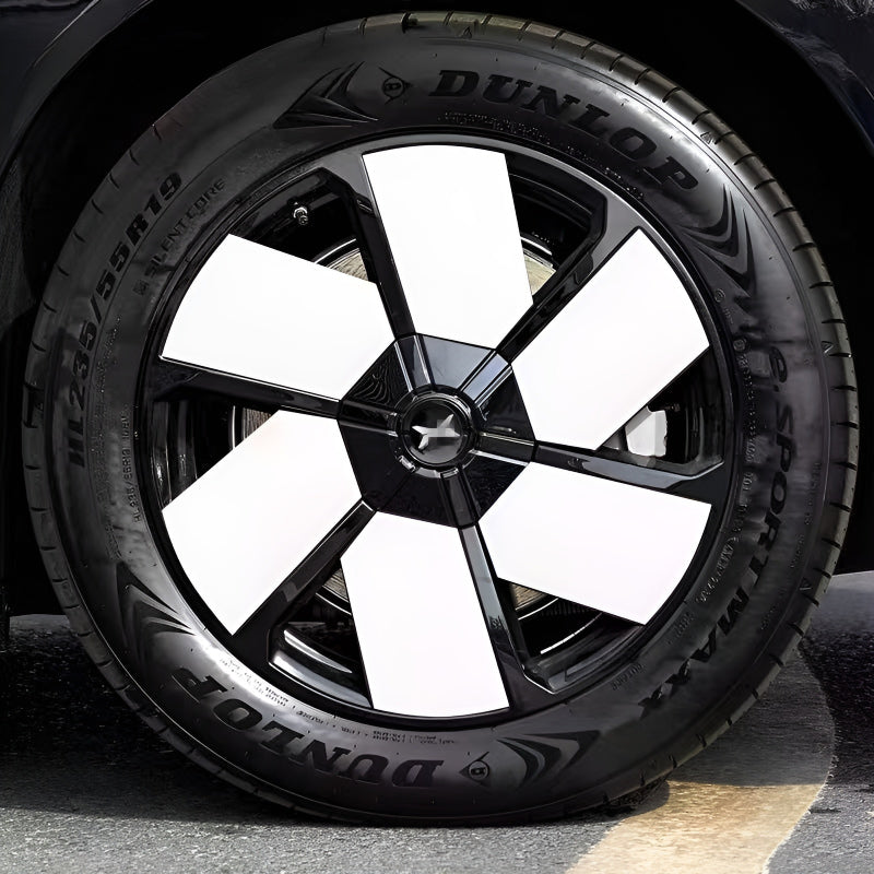 Xpeng X9 Hubcap Sticker Blackout Modification （ 5 Wheels ）
