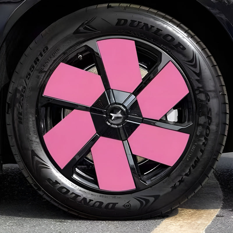 Xpeng X9 Hubcap Sticker Blackout Modification （ 5 Wheels ）
