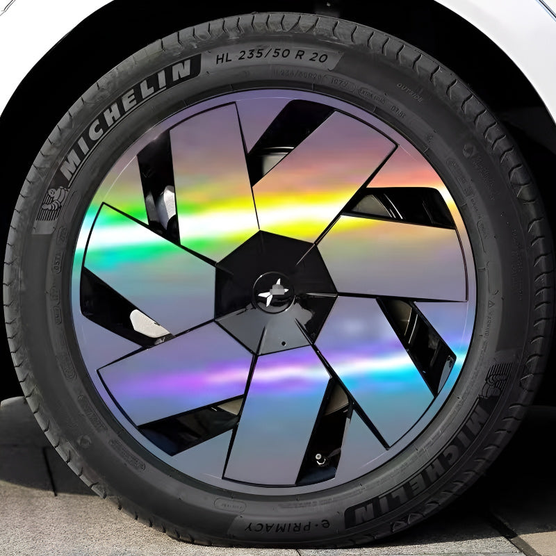 Xpeng X9 Hubcap Sticker Blackout Modification （ 5 Wheels ）