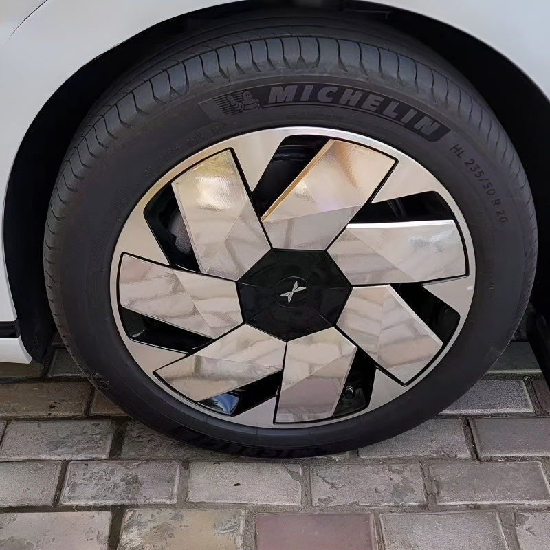 Xpeng X9 Hubcap Sticker Blackout Modification （ 5 Wheels ）