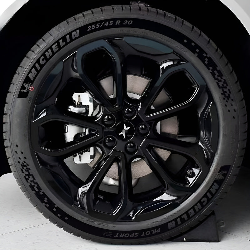 25 Xpeng G6 Hubcap Sticker Blackout Modification