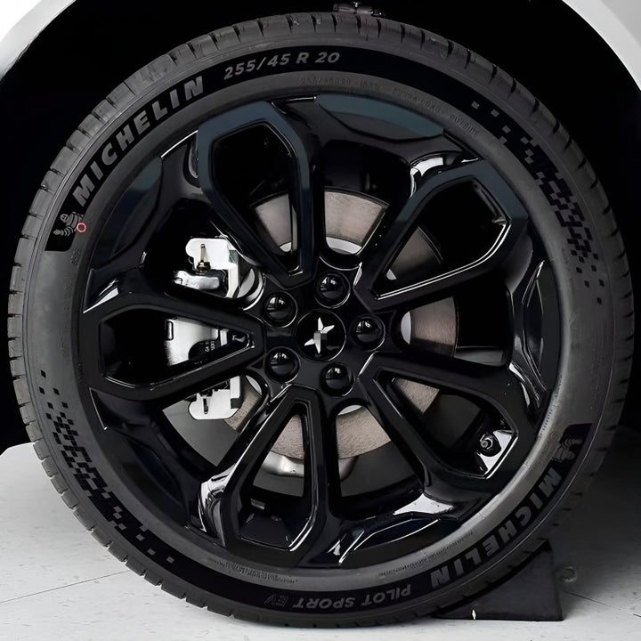 25 Xpeng G6 Hubcap Sticker Blackout Modification