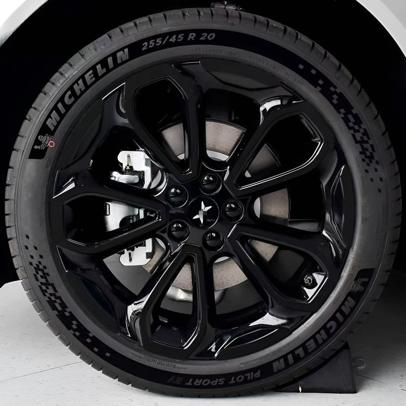 25 Xpeng G6 Hubcap Sticker Blackout Modification