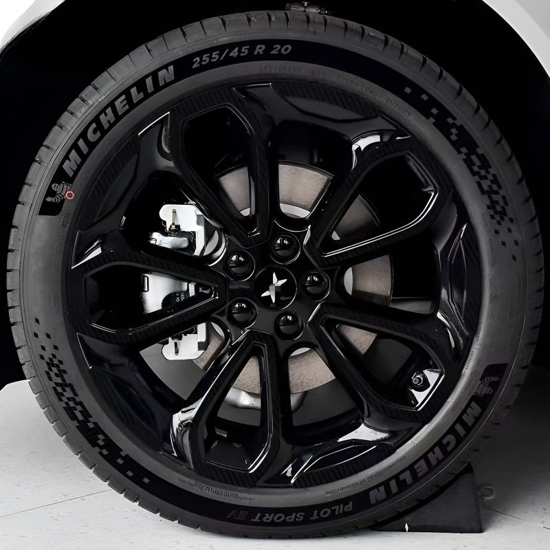 25 Xpeng G6 Hubcap Sticker Blackout Modification