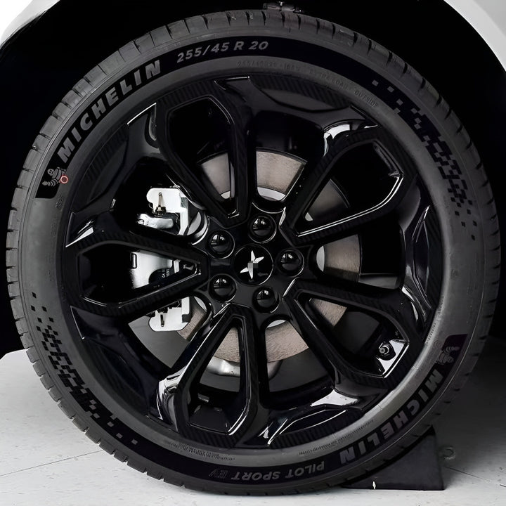 25 Xpeng G6 Hubcap Sticker Blackout Modification