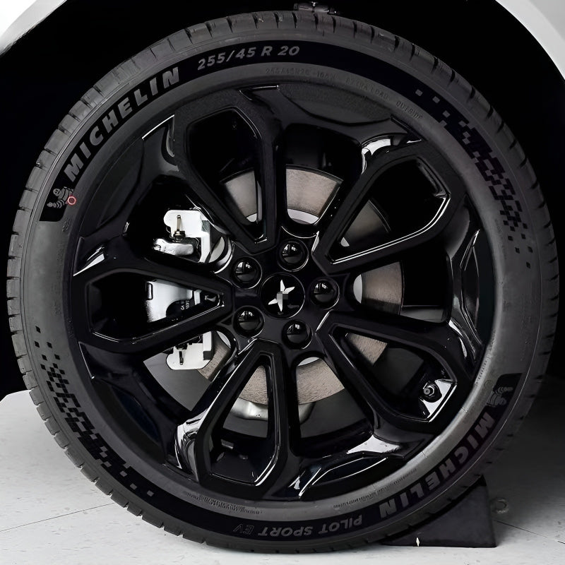 25 Xpeng G6 Hubcap Sticker Blackout Modification