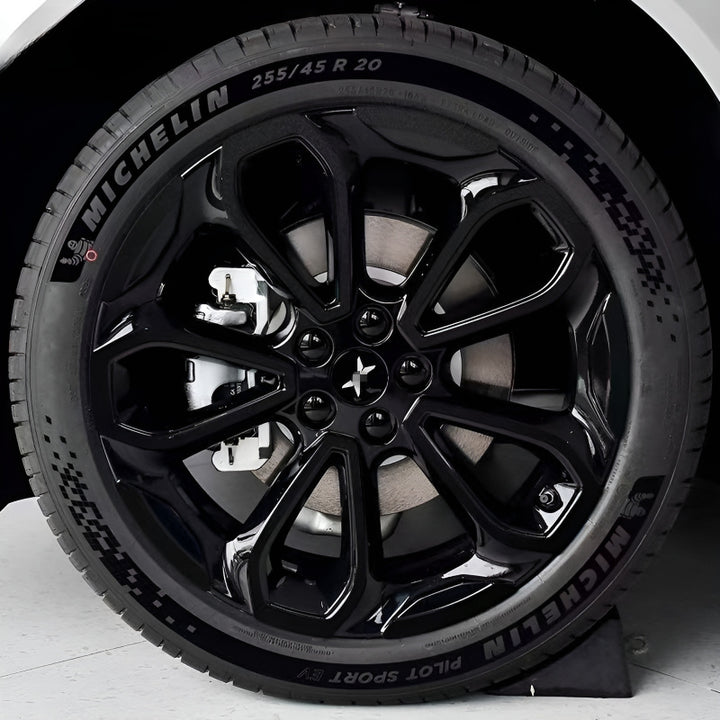 25 Xpeng G6 Hubcap Sticker Blackout Modification