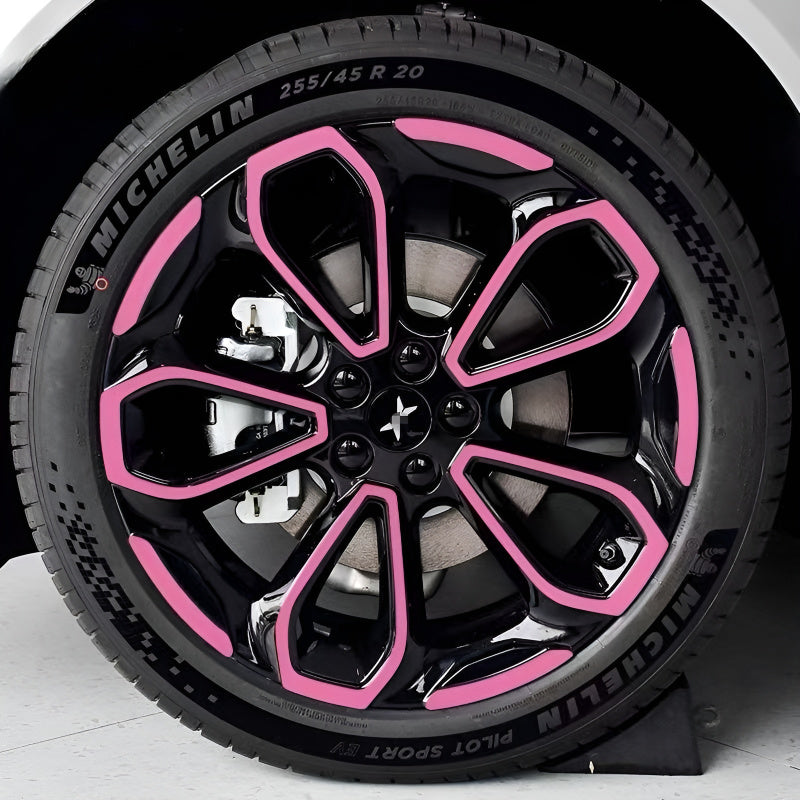 25 Xpeng G6 Hubcap Sticker Blackout Modification