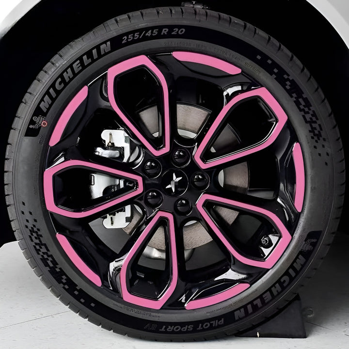 25 Xpeng G6 Hubcap Sticker Blackout Modification