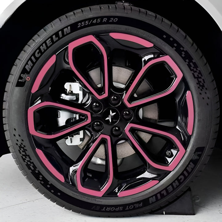 25 Xpeng G6 Hubcap Sticker Blackout Modification