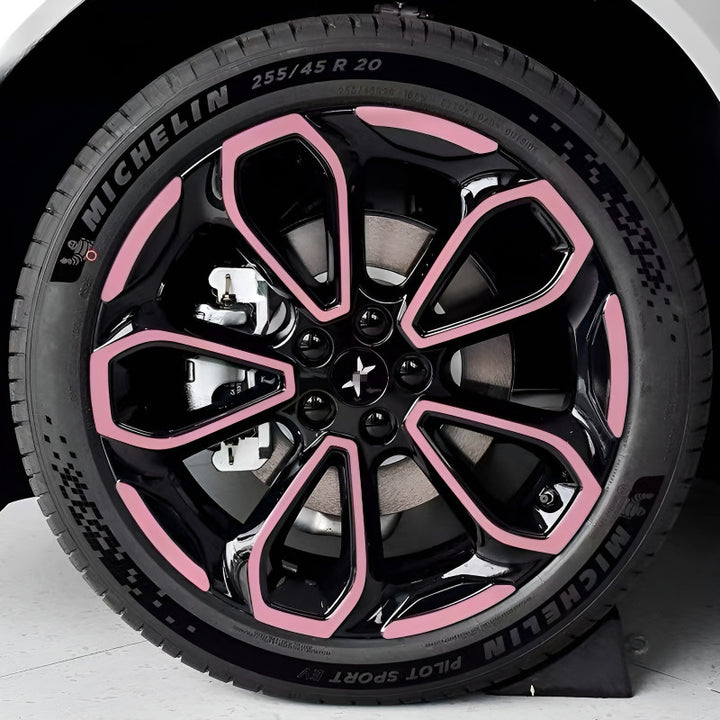 25 Xpeng G6 Hubcap Sticker Blackout Modification