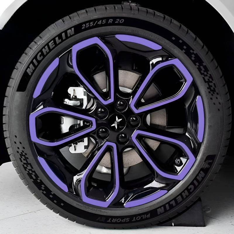 25 Xpeng G6 Hubcap Sticker Blackout Modification