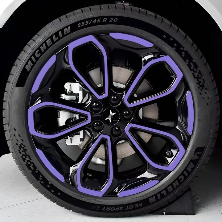 25 Xpeng G6 Hubcap Sticker Blackout Modification