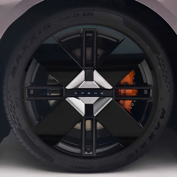 25 Xpeng P7 Hubcap Sticker Blackout Modification （ 5 Wheels ）