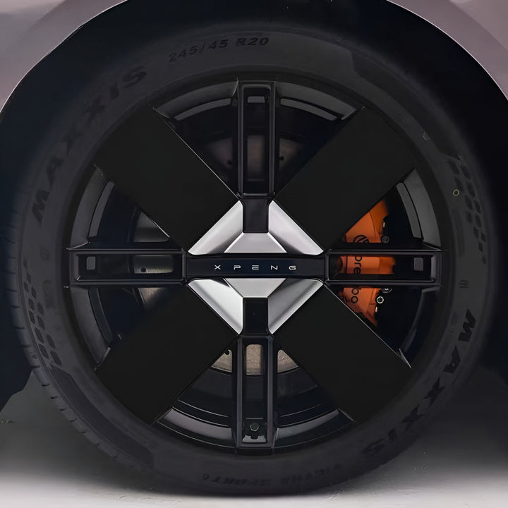 25 Xpeng P7 Hubcap Sticker Blackout Modification （ 5 Wheels ）