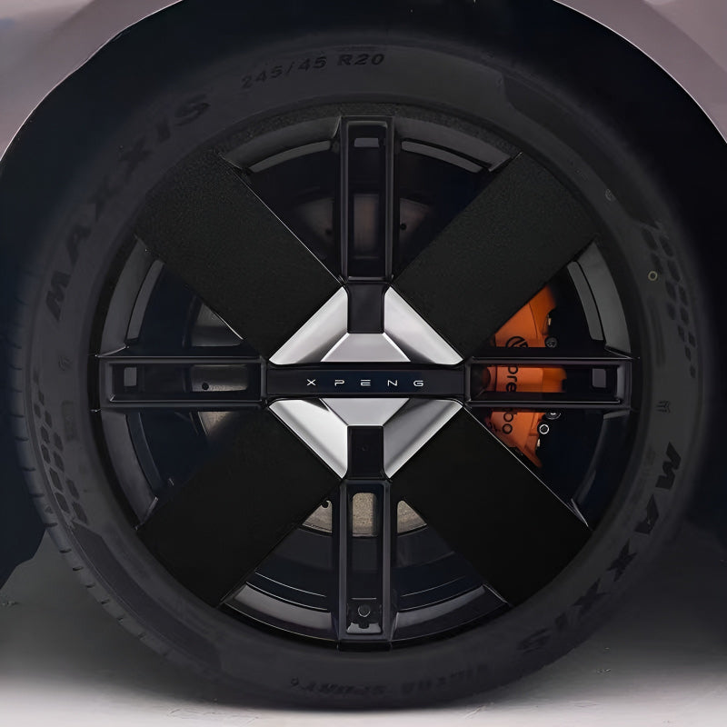 25 Xpeng P7 Hubcap Sticker Blackout Modification （ 5 Wheels ）