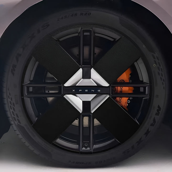 25 Xpeng P7 Hubcap Sticker Blackout Modification （ 5 Wheels ）