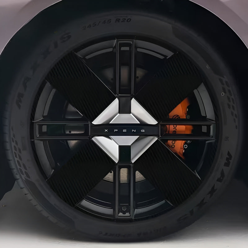 25 Xpeng P7 Hubcap Sticker Blackout Modification （ 5 Wheels ）