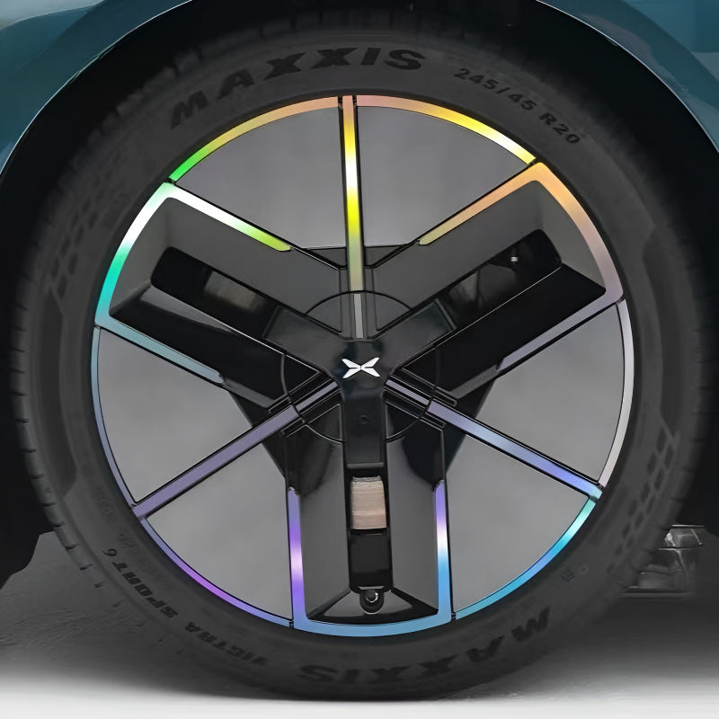 25 Xpeng P7 Hubcap Sticker Blackout Modification （ 5 Wheels ）