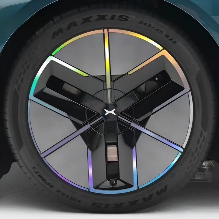 25 Xpeng P7 Hubcap Sticker Blackout Modification （ 5 Wheels ）