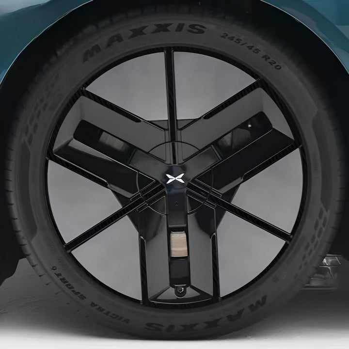 25 Xpeng P7 Hubcap Sticker Blackout Modification （ 5 Wheels ）
