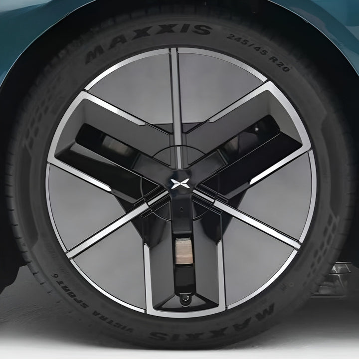 25 Xpeng P7 Hubcap Sticker Blackout Modification （ 5 Wheels ）