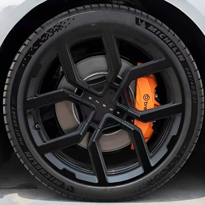 25 Xpeng P7 Hubcap Sticker Blackout Modification （ 5 Wheels ）