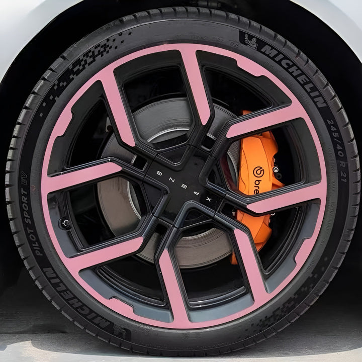 25 Xpeng P7 Hubcap Sticker Blackout Modification （ 5 Wheels ）