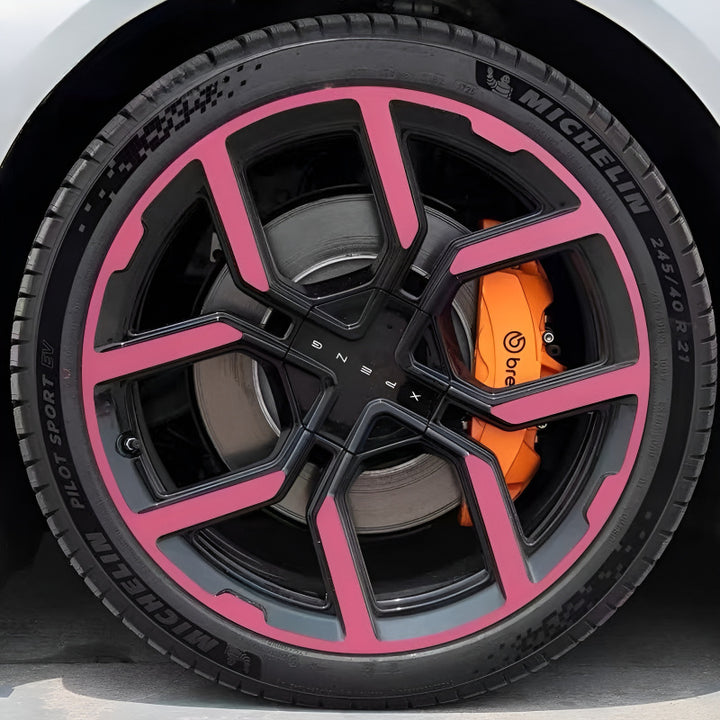 25 Xpeng P7 Hubcap Sticker Blackout Modification （ 5 Wheels ）
