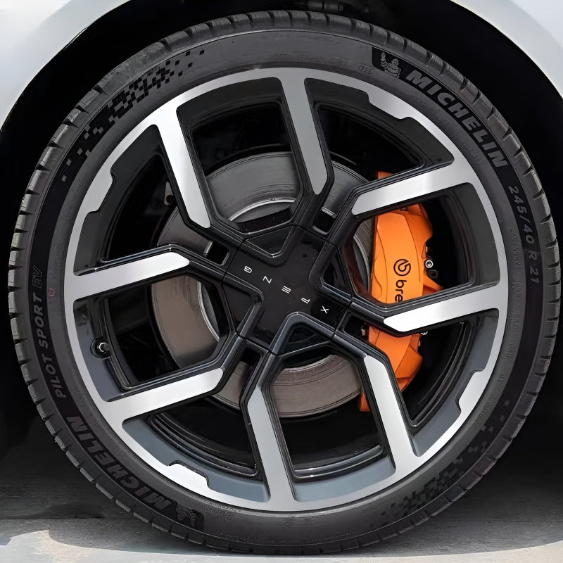 25 Xpeng P7 Hubcap Sticker Blackout Modification （ 5 Wheels ）