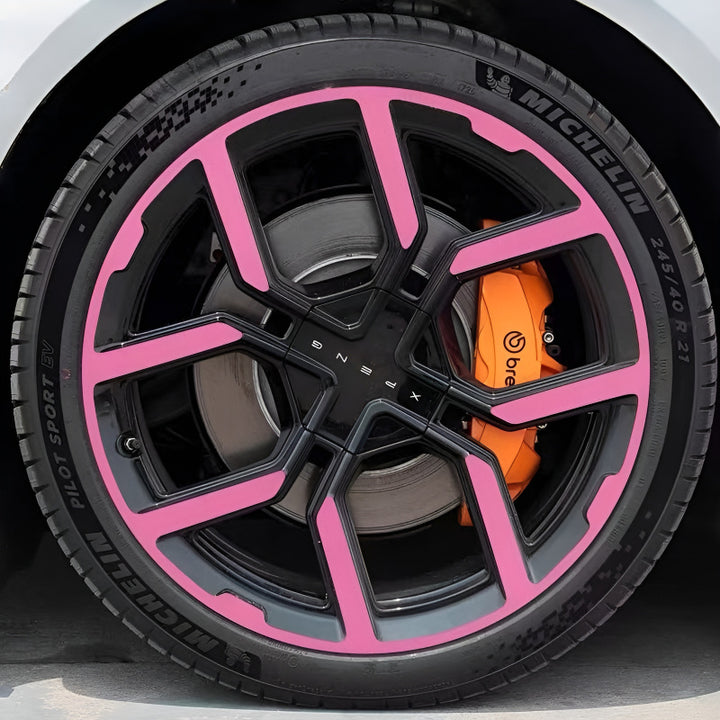 25 Xpeng P7 Hubcap Sticker Blackout Modification （ 5 Wheels ）