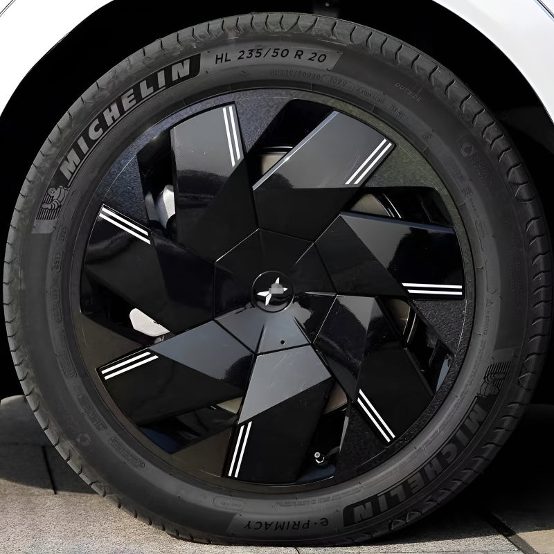 Xpeng P7+  Hubcap Sticker Blackout Modification （ 5 Wheels ）