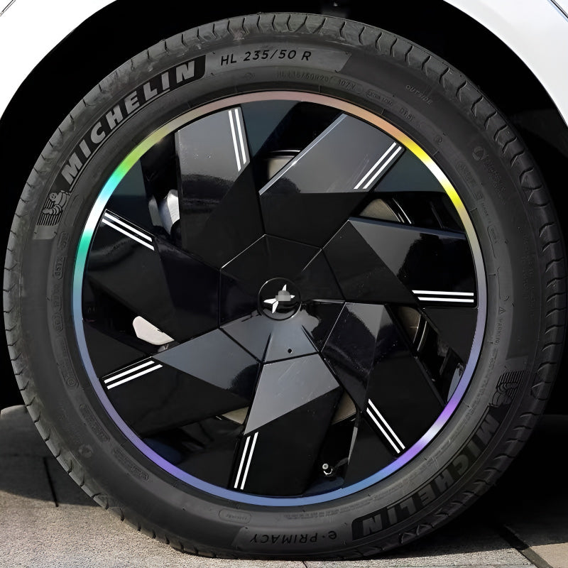 Xpeng P7+  Hubcap Sticker Blackout Modification （ 5 Wheels ）